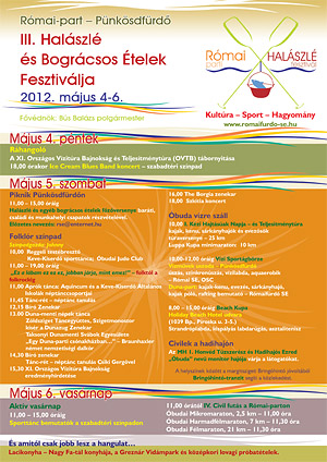 III. Halászlé és Bográcsos Ételek Fesztiválja programok plakát